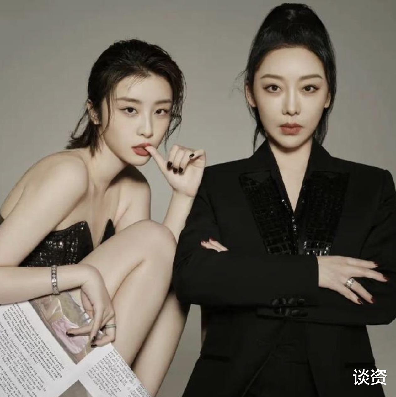 赵小棠|有钱又有颜！赵小棠与妈妈拍摄大片，俩母女傻傻分不清酷似双胞胎