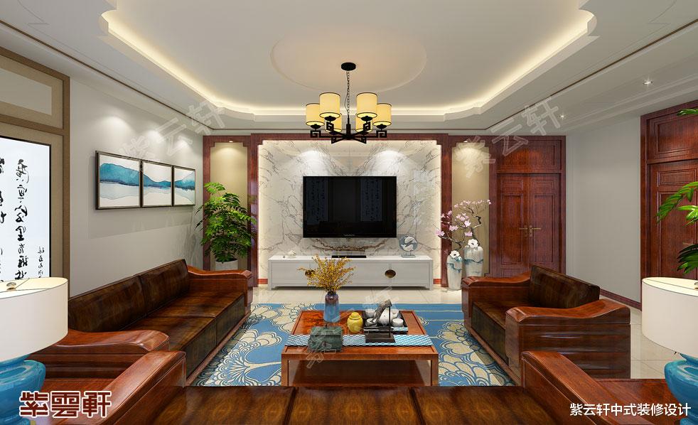 雅致出尘古典豪宅，大连中式装修效果图