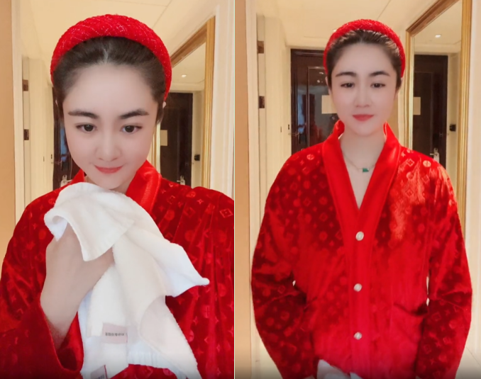 毕畅|“王小蒙”毕畅穿睡衣酒店中扭秧歌！脸颊圆润发福，睡衣仅要60元