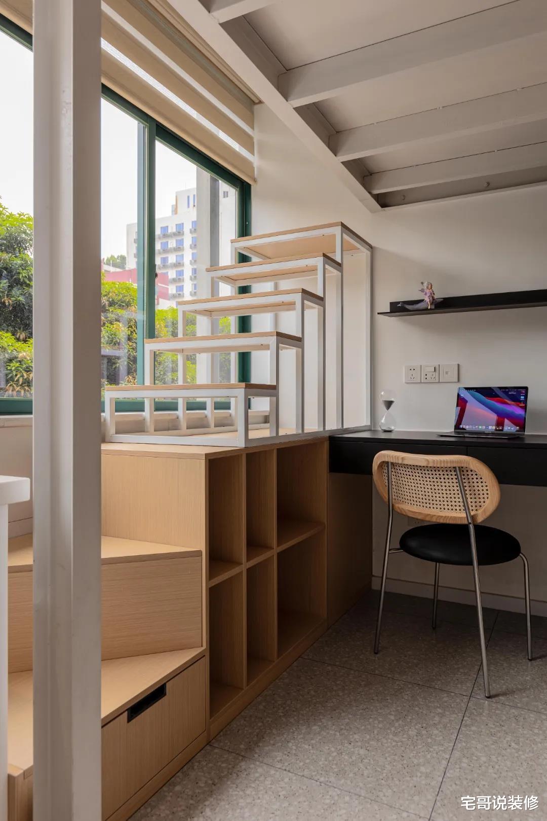 35㎡小宅住下一家3口,竟然有2室1厅,还有书房和4分离的卫生间!