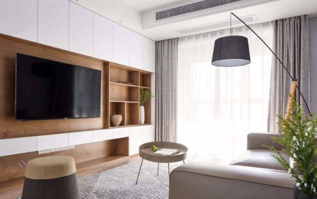 还在做老土的电视背景墙?现在电视都流行这样放,柜子电视美翻了