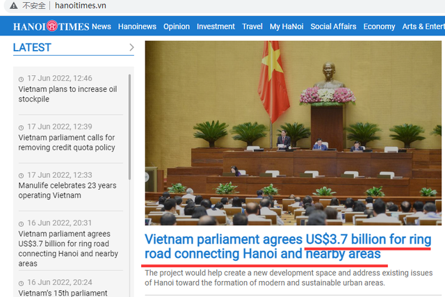 房价|越南国会批准37亿美元河内外环公路！河内房价即将大涨？