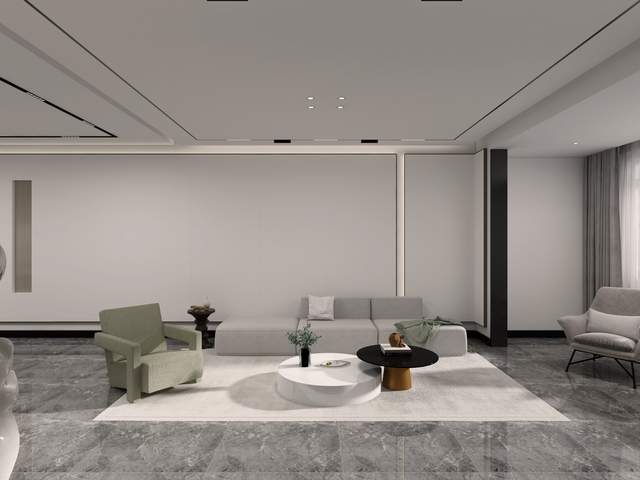 137平高端黑白灰现代风三居室,给人以冲击的感觉