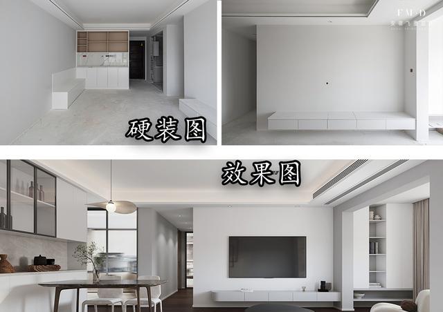 改造98精装房,9大功能区高效利用,定制10组柜子将收纳最大化