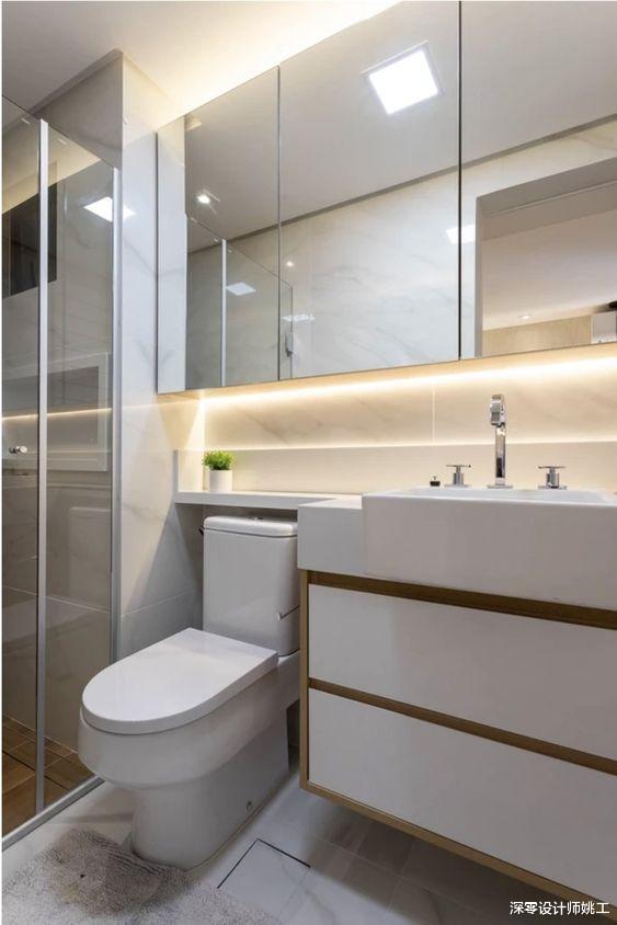 马桶和洗漱台并排放,5种方法教你解决收纳,空间越小越要做