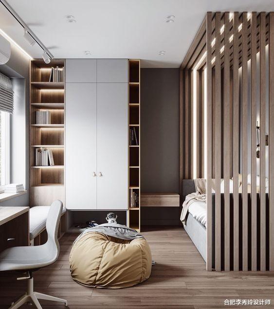 卧室“偷面积”?跟着学做1米宽到顶隔断,一房变多房,太聪明了