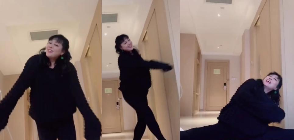 李菁菁|52岁李菁菁酒店跳舞，扭腰摆胯劈一字马，曾被第3任丈夫骂不是人