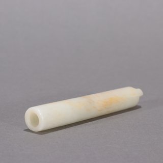 和田玉籽料|清代-和田玉籽料素面翎管