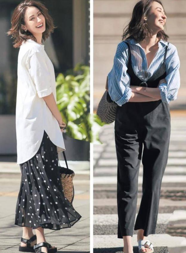 40岁女人，尽量出门上衣不要塞裤腰，今年流行这样穿，优雅显年轻