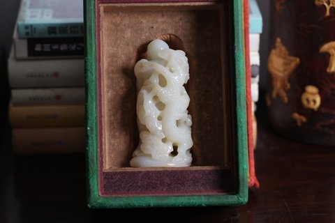 临摹凡·高|舊藏和田玉籽料“降龍羅漢”