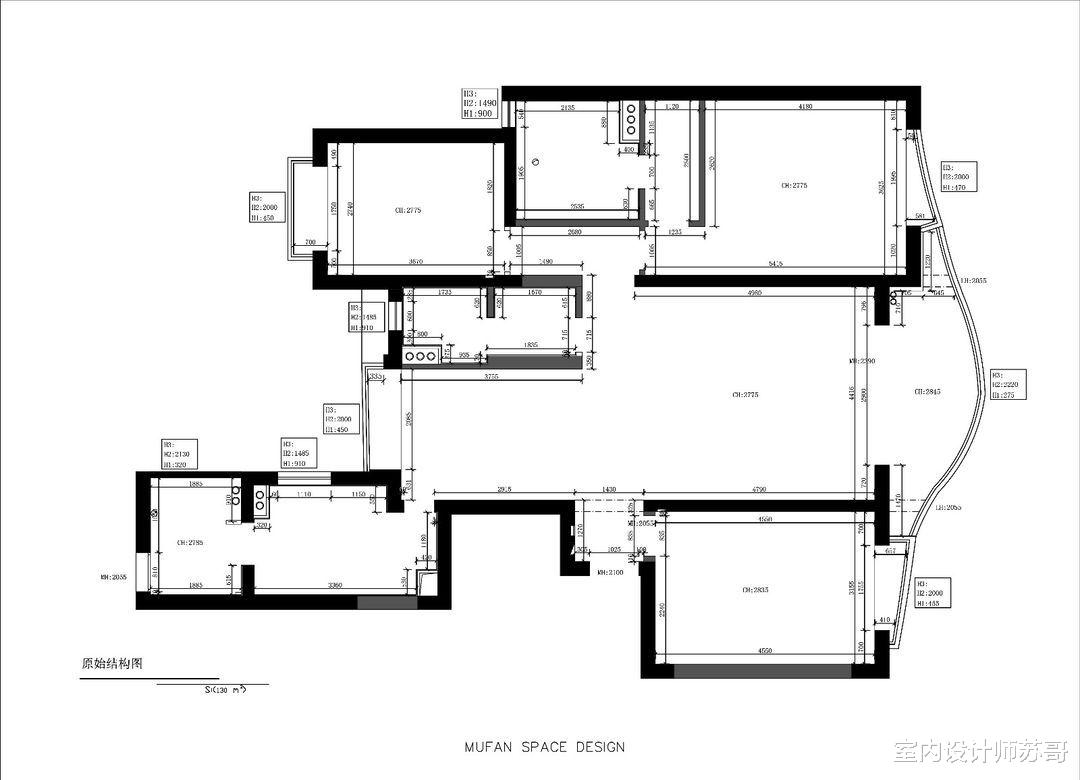 以黑色为主题的三居室,让生活回归本真,这么个性的家真美!