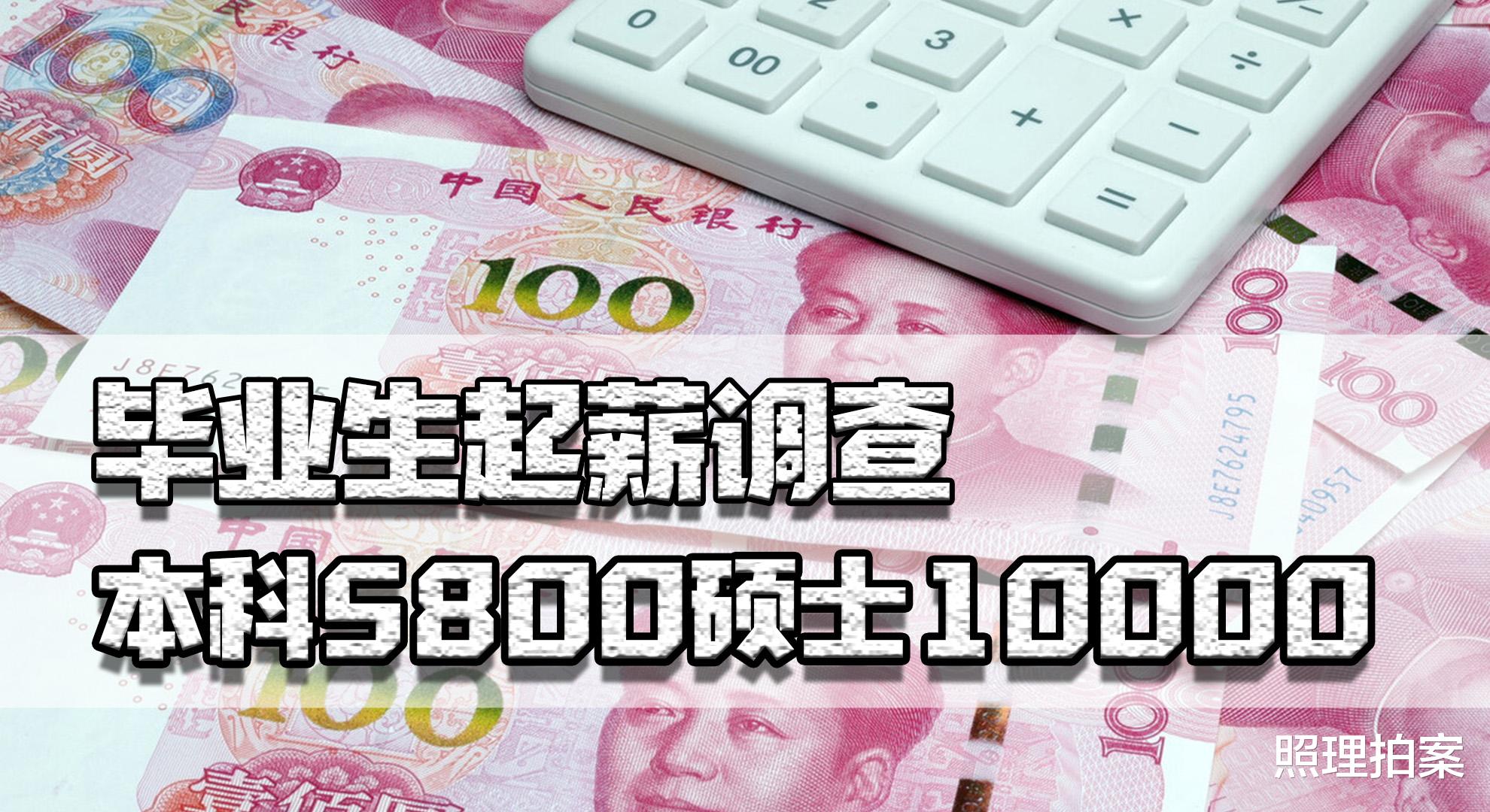 大学|毕业生起薪调查，本科5800硕士10000，真的是学历越高收入越高