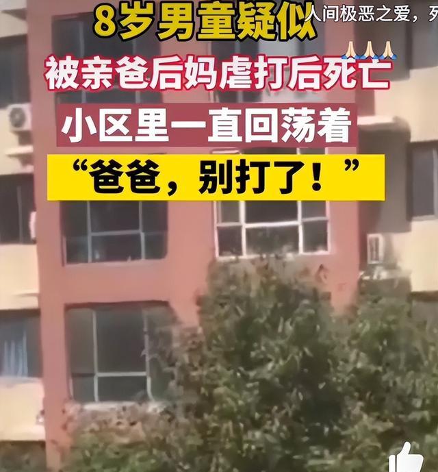 “爸爸,别打了”!8岁男孩疑似被亲爸后妈殴打,男孩惨死
