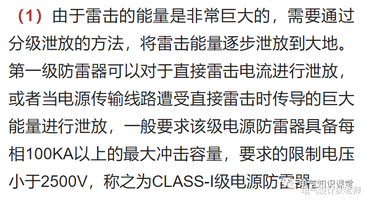 |干货分享，浪涌保护器（SPD）的等级分类、参数和选用，收藏好