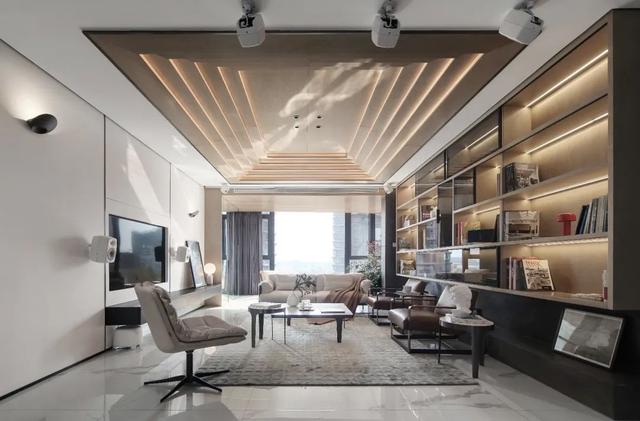 251㎡现代大平层,高级时尚、意境端庄,人文舒适的家