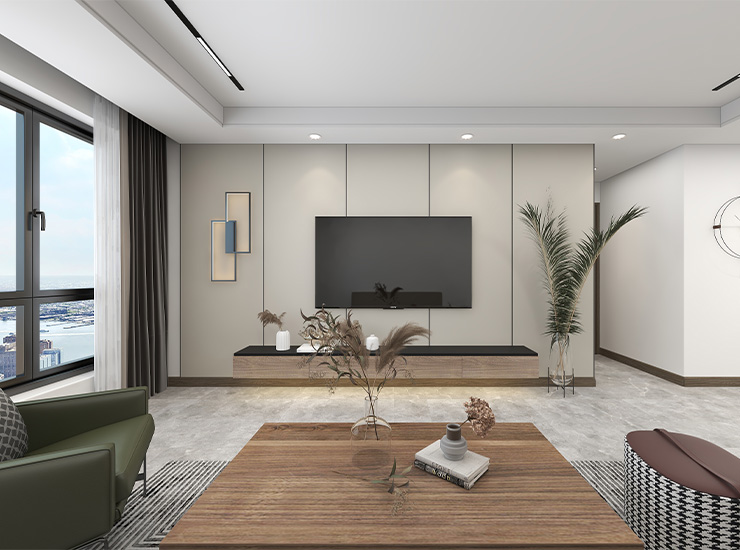 原木搭配出的现代风格,怡然自得