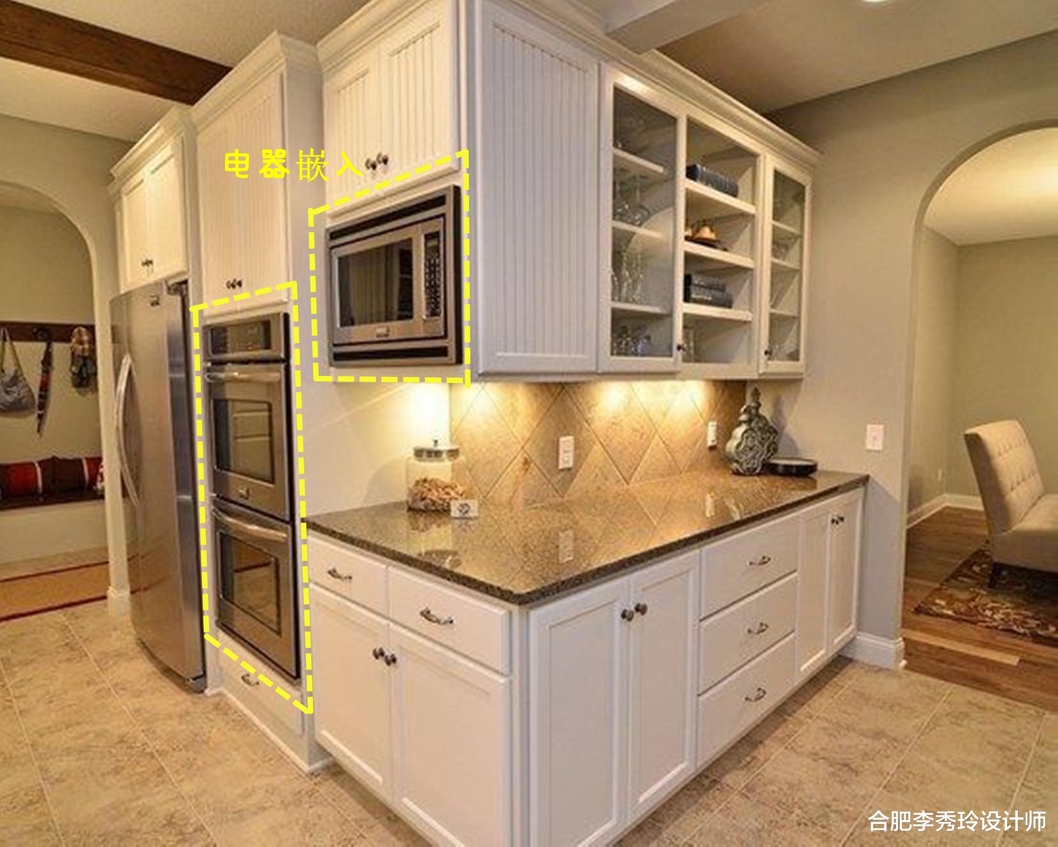 若是下套房装修，餐边柜要做“拐弯设计”，这样收纳空间又多一半