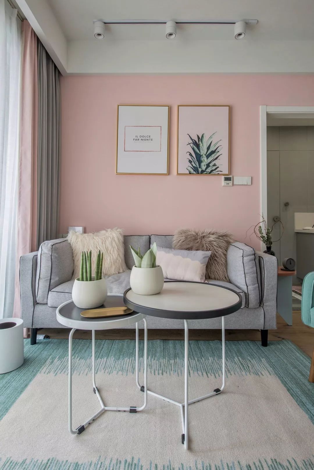 80㎡简约北欧,粉而不腻,恬淡浪漫,浪漫情趣又简约舒适