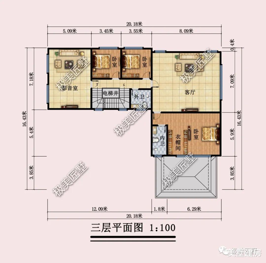 建房想实用的看看这款四层别墅，复古外观很漂亮