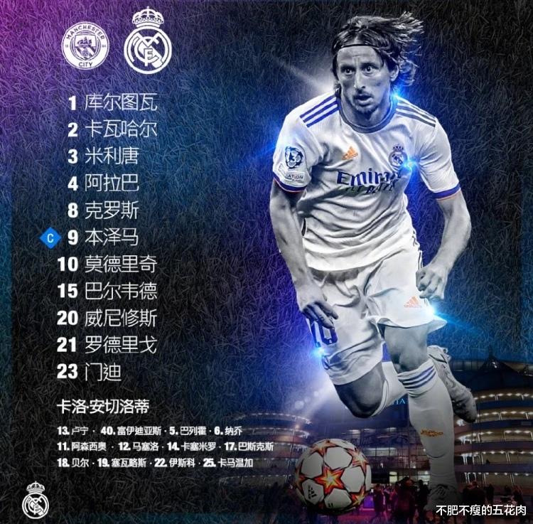 曼城|欧冠曼城2比1皇马！曼城十分钟两球！德布劳内传射，本泽马破门！
