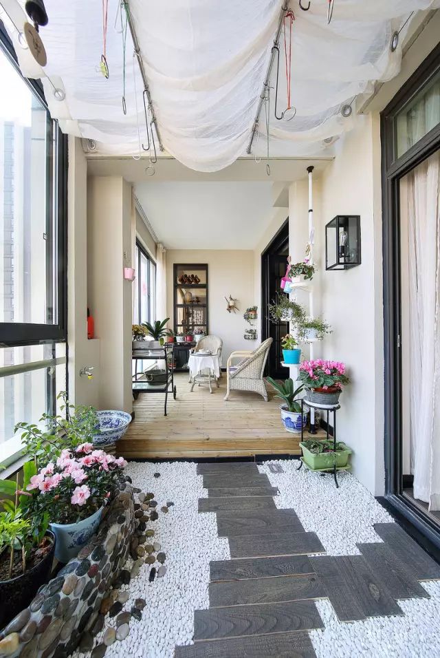 接地气!190平现代中式,花园阳台真的很漂亮!