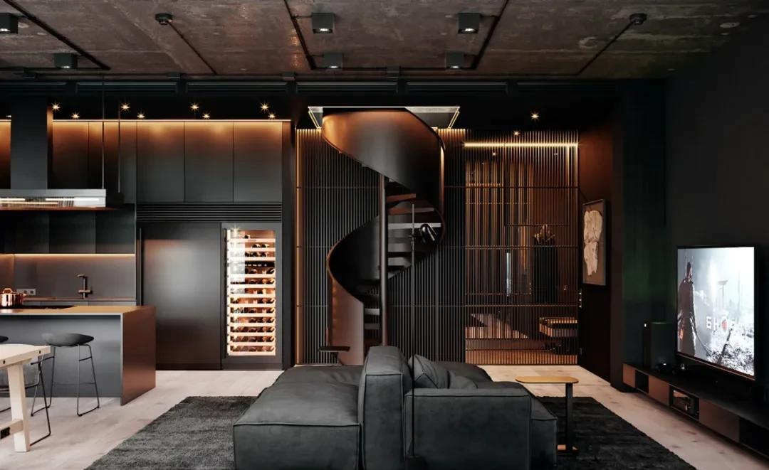 年轻人喜欢自由豁达的工业风，炫酷神秘的黑色时尚，你爱了吗？