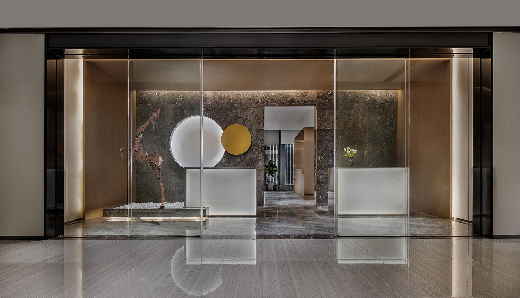 东莞办公室门头装修设计效果,办公室大门装修设计攻略