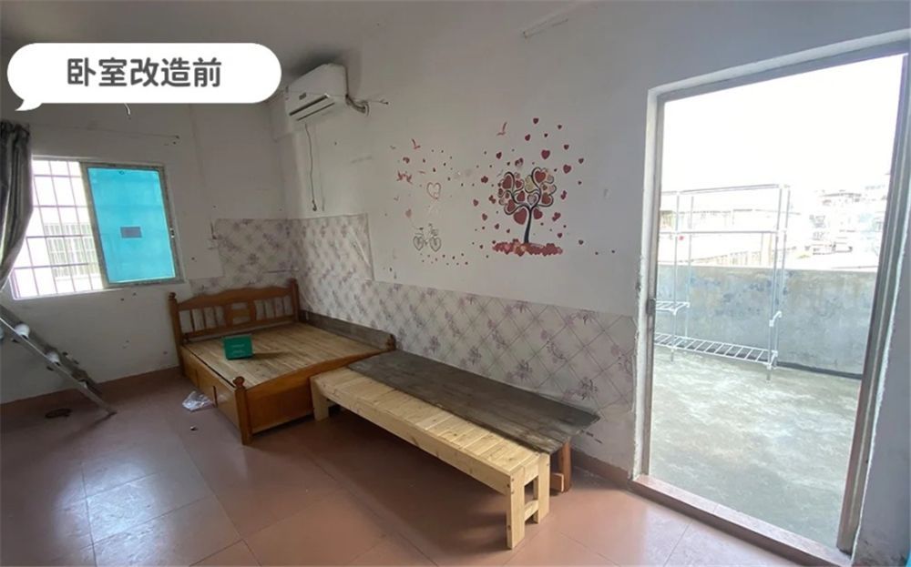 广东姑娘自己动手,装修22㎡一居室“老破小”,改造前后差别太大