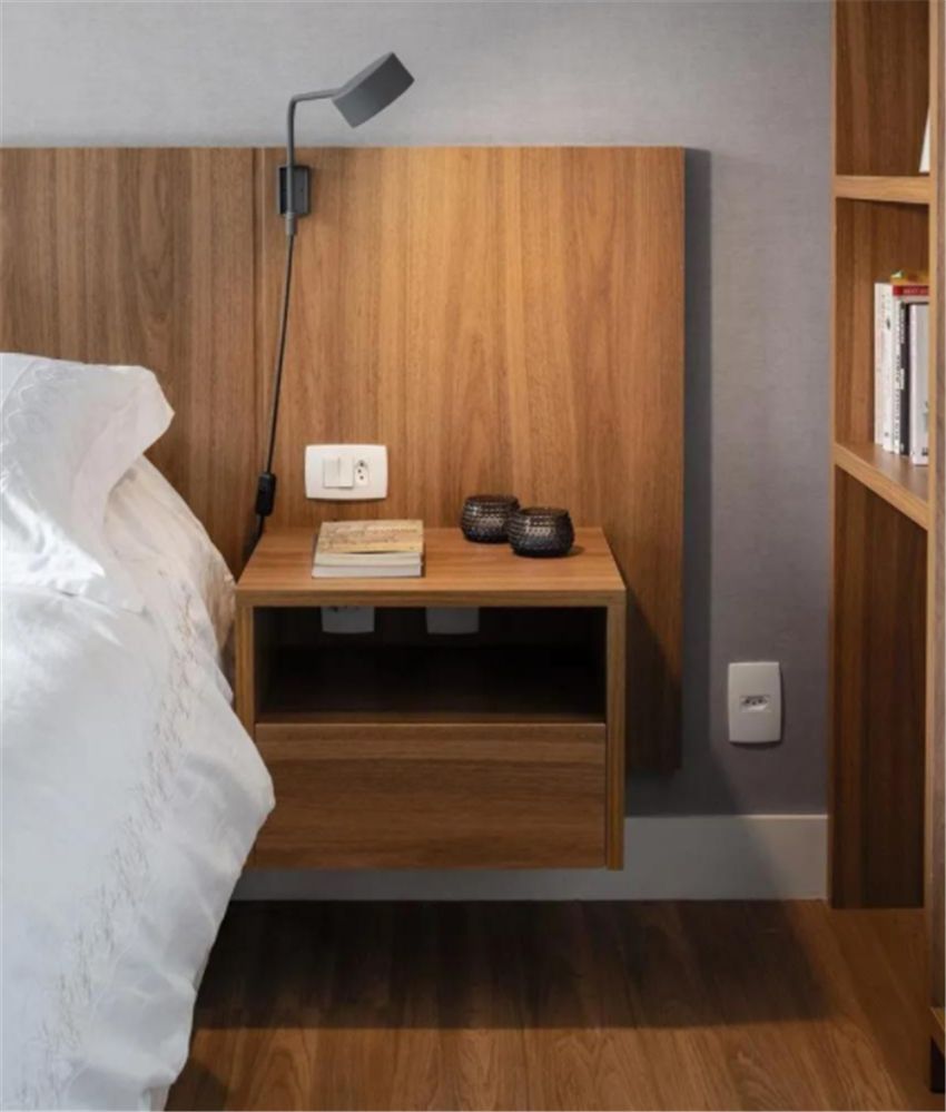 卧室放床头柜早out了!现在流行这4种设计,不但美观还很实用