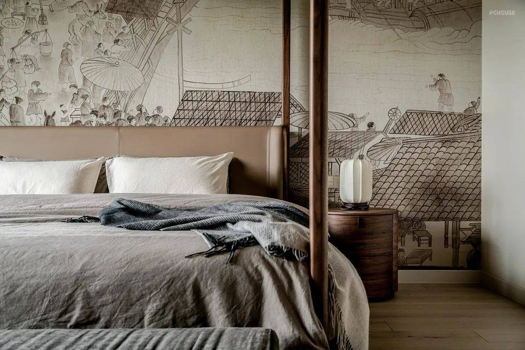 新中式与现代轻奢的完美结合,320㎡私家绿林绝美景观