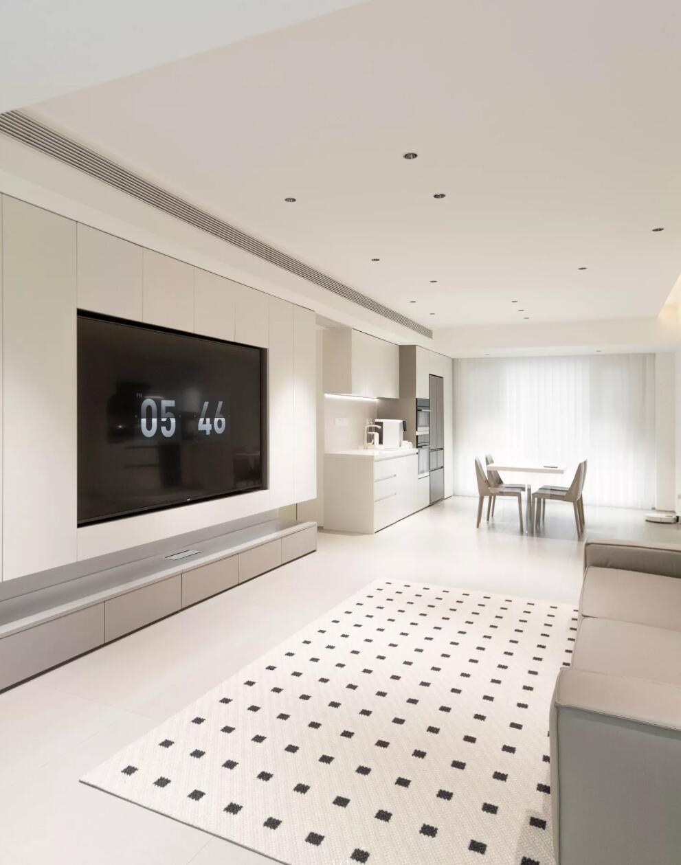 看了她125㎡家,才知道“家徒四壁”有多爽,骨子里透着干净