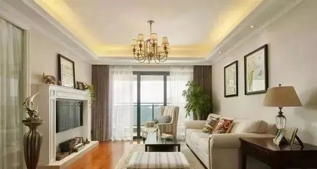 128平美式新房,电视墙个性极了,全屋太漂亮,挑不出一点毛病!
