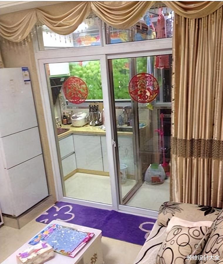 老婆把一半阳台改造成厨房,最后装成了3房2厅,幸福来的好突然!