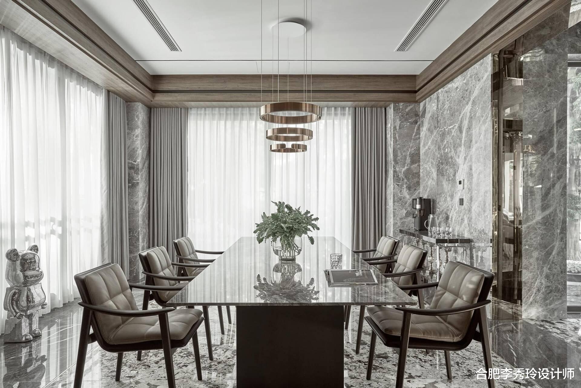 360㎡别墅,大理石像“不要钱”整栋上墙,装修越看越像星级酒店