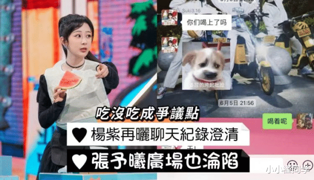 杨紫|喂没喂蛋糕成争议点！杨紫再发聊天记录澄清！张予曦微博广场也沦陷！