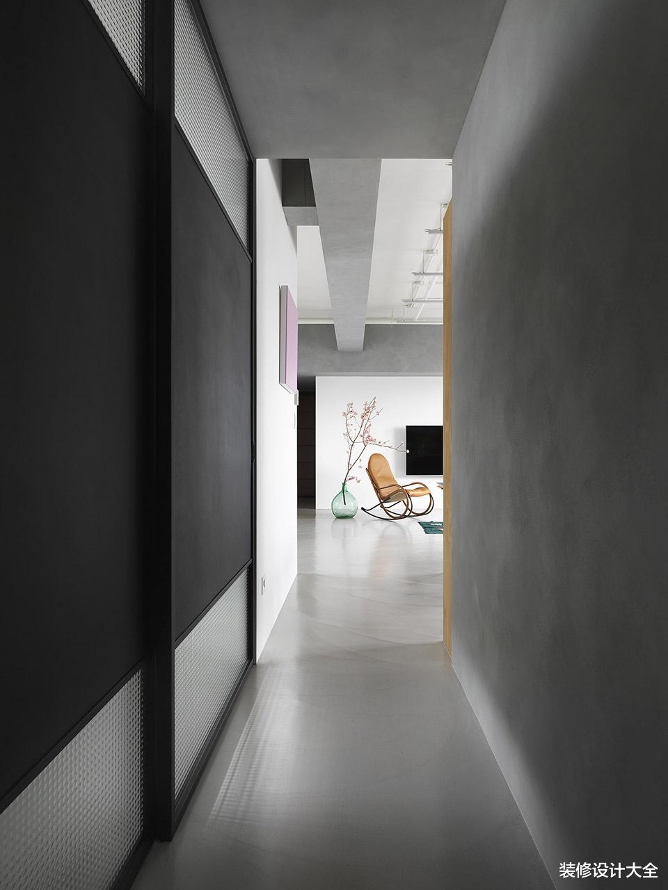 台北夫妇的119㎡新房,不铺地、不买沙发,水泥毛坯风,太漂亮了!