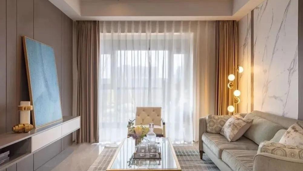 118㎡高颜值美式三居，硬包电视墙设计，低调又有品味！