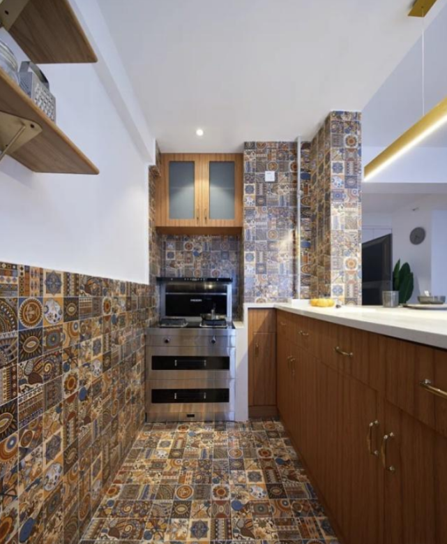 人生第一套房!62㎡装出精致场面,电视墙“减半”,堪比多间房!