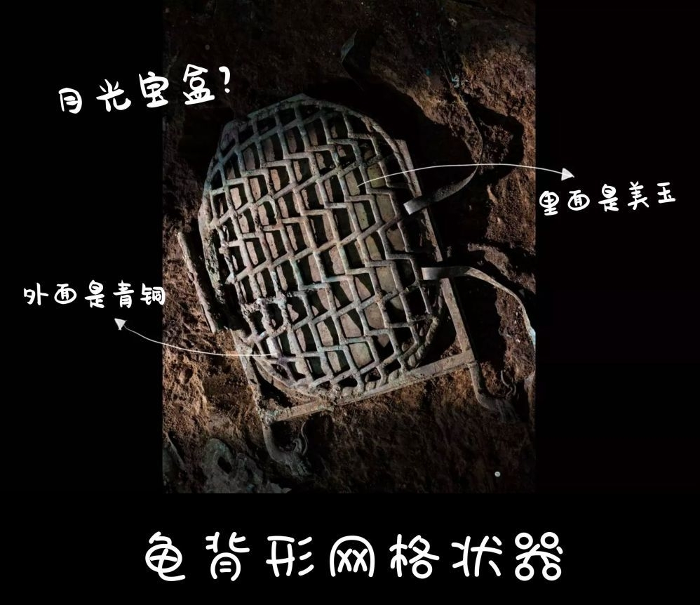 三星堆惊现前所未见的文物:龟背形网格青铜器,宝盒内还暗藏玄机