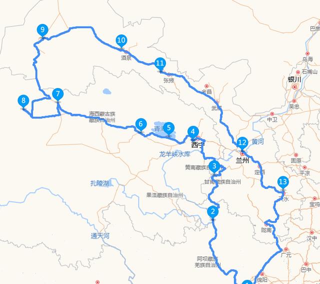 |从成都出发自驾10日游，到青海湖、茶卡盐湖、敦煌，怎么规划？