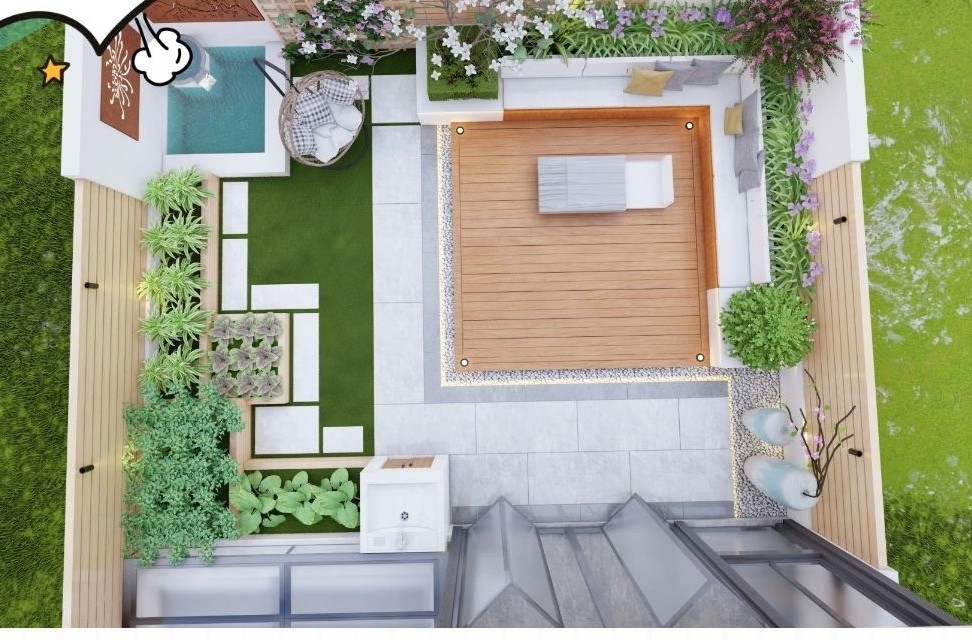 小庭院如何打造?这种清新雅致,格调高雅的现代庭院,你心动了吗