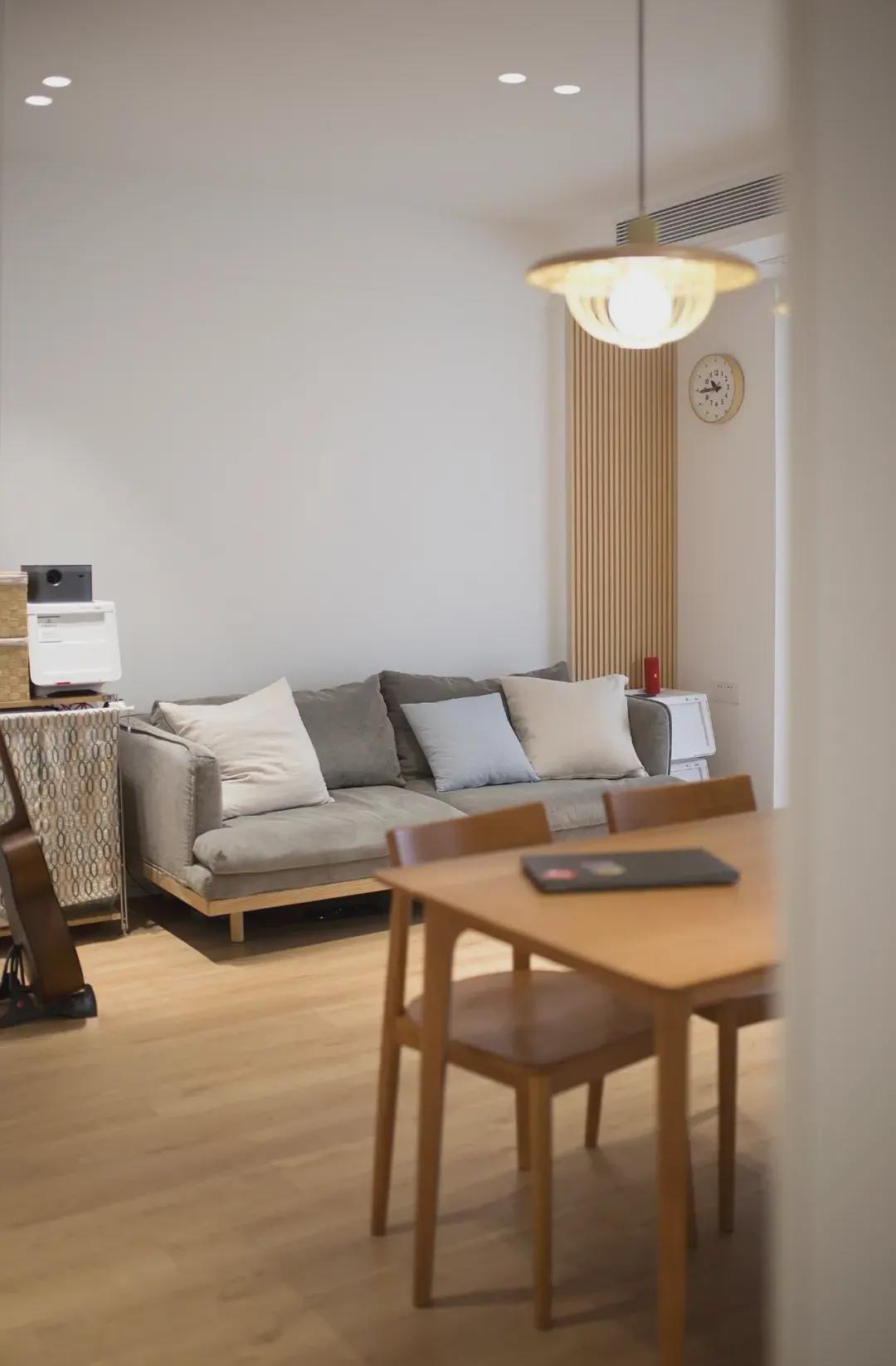 61㎡小两室简约日式装修,拆改后空间更显大,空间一点也不浪费