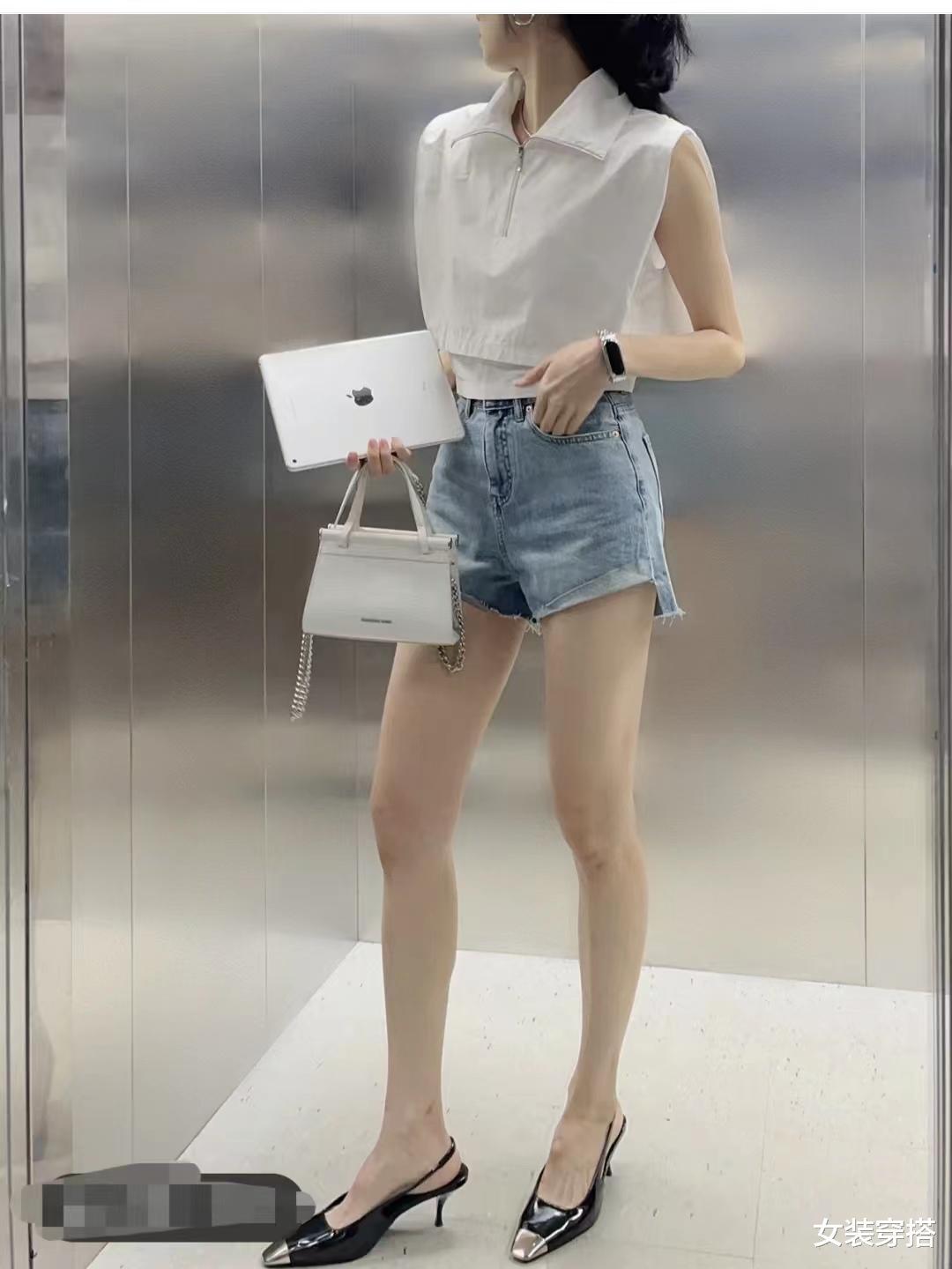 衬衫加短裤怎样搭配好看