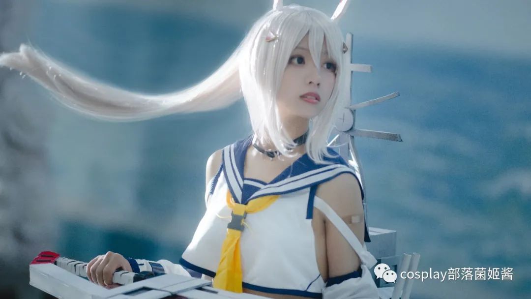 碧蓝航线|cos：碧蓝航线绫波cos正片@菌儿