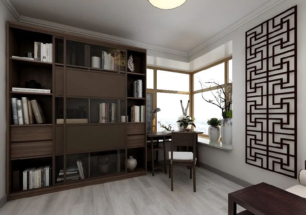 135平新中式三居-国风之美