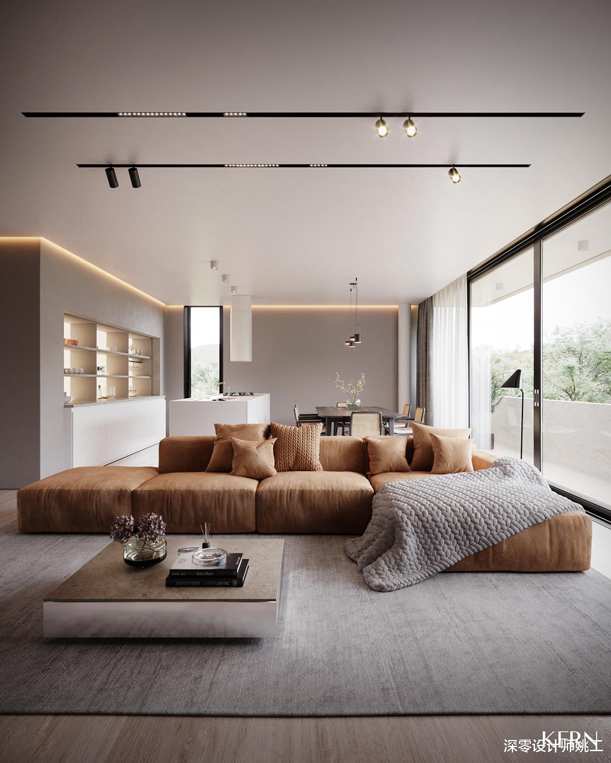 空间有限的小户型，可以从沙发入手，休闲椅搭配单人沙发堪称绝配