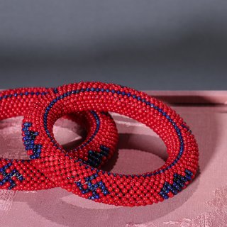 沉香|回流 沉香包辑米珠手镯一对