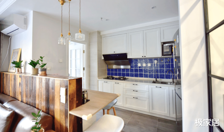 为宝宝打造的小家，开放式厨房处处都有新景象，混搭风好完美