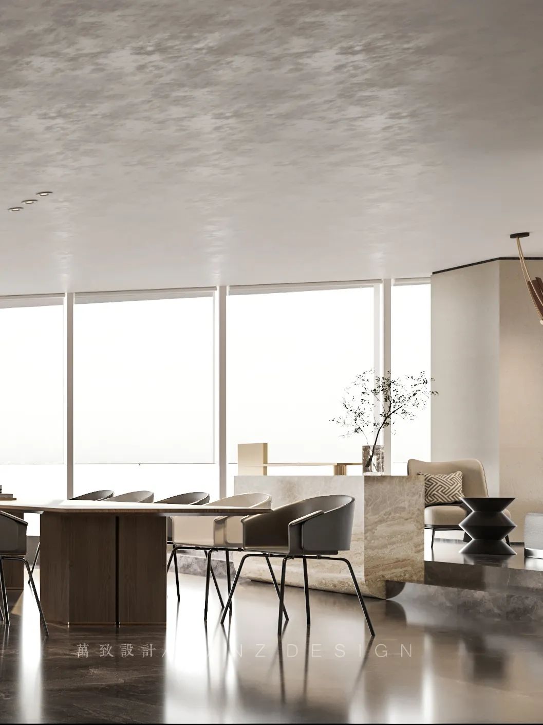 220㎡董事长私人轻奢办公会所设计,成功者心之所向