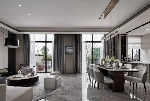 200㎡现代别墅,格调优雅、稳重精致,儿童房很有趣